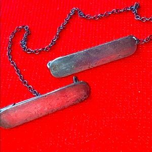 Vintage sterling silver sweater guard  holder